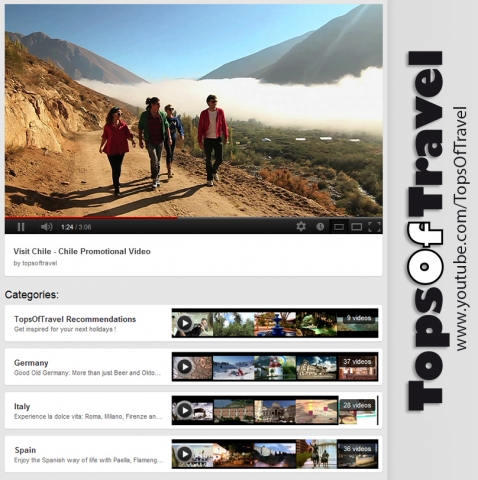 Das Promotion-Video von Chile auf dem YouTube Kanal TopsofTravel Das Promotion-Video von Chile auf dem YouTube Kanal TopsofTravel