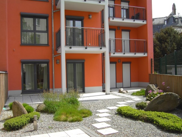 Möblierte Wohnung in der Gartenansicht