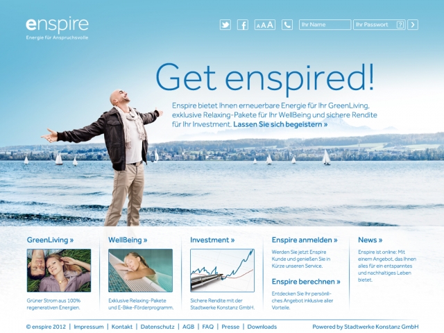 Das Enspire-Portal, www.enspire-energie.de