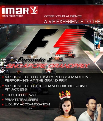 Promotion mit Formel 1 in Singapur Promotion mit Formel 1 in Singapur