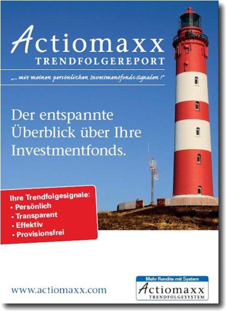 Actiomaxx Trendfolgereport mit persönlichen Trendsignalen Actiomaxx Trendfolgereport mit persönlichen Trendsignalen