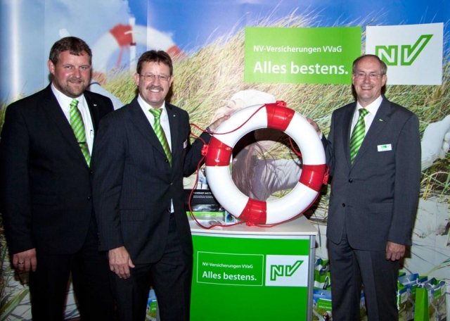 Die NV-Vorstände (von links) Holger Keck, Arend Arends und Johann Cremer (Vorsitzender).