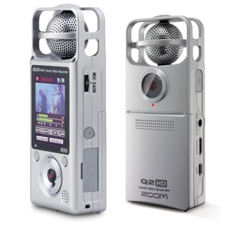 Der Zoom Q2 HD mit Video-Live-Streaming-Funktion und Mitte-Seite-Tonaufnahme
