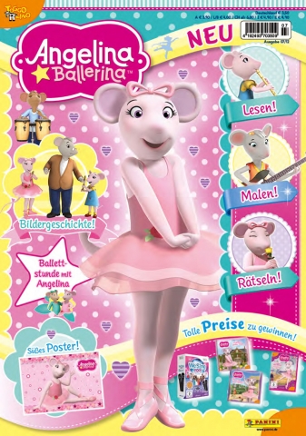 Panini startet am 5. Juli mit dem Monatsmagazin Angelina Ballerina für vier- bis achtjährige Mädchen Panini startet am 5. Juli mit dem Monatsmagazin Angelina Ballerina für vier- bis achtjährige Mädchen