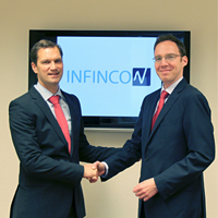 Dr. Björn Hackenberg begrüßt Dr. Michael Puhle als neues Vorstandsmitglied bei der Infincon AG