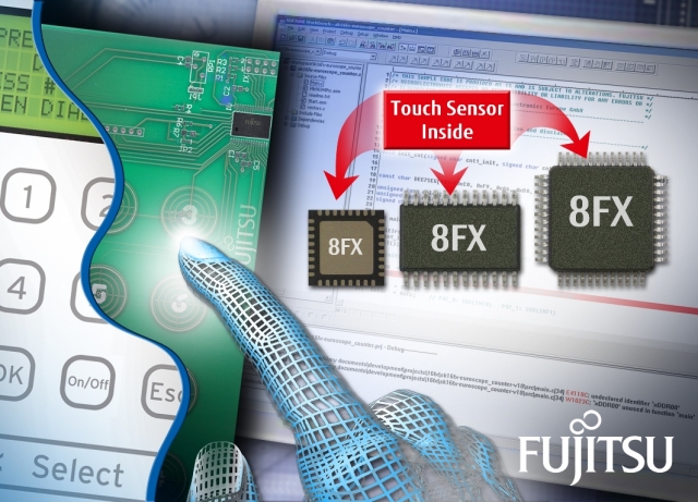 Die?Neue 8FX?-Familie von Fujitsu mit integrierter Touchsensor- und Controllerfunktionalität eignet Die?Neue 8FX?-Familie von Fujitsu mit integrierter Touchsensor- und Controllerfunktionalität eignet
