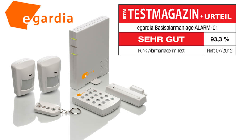 Die Egardia Basisalarmanlage wurde mit Die Egardia Basisalarmanlage wurde mit