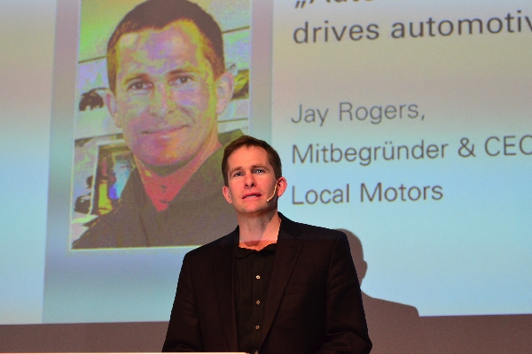 Local Motors-CEO Jay Rogers auf dem automotiveDAY 2012 Local Motors-CEO Jay Rogers auf dem automotiveDAY 2012