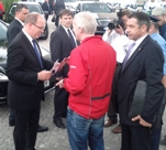 Prinz Albert II von Monaco und Stefan Gulas in Berlin