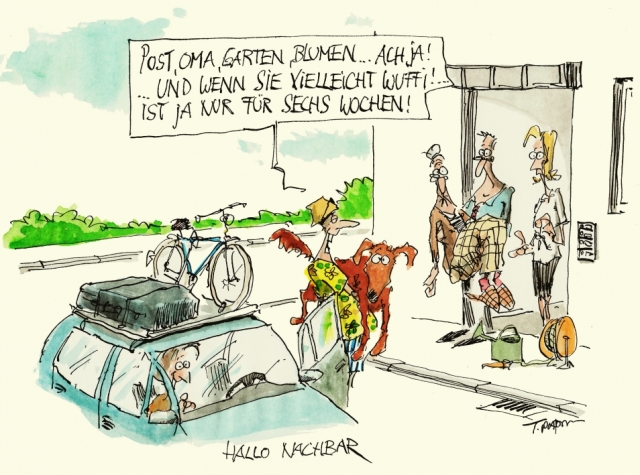 Urlaubsvorbereitung - Nachbarschaftshilfe Urlaubsvorbereitung - Nachbarschaftshilfe