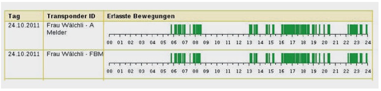 Automatischer Bewegungsbericht Automatischer Bewegungsbericht
