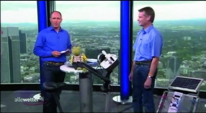 Auftritt von Christiani bei der Fernseh-sendung  „allewetter“ des Hessischen Rundfunks (r: A. Walz)