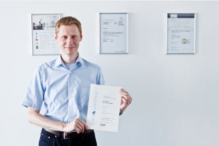 Kleinertz von doubleSlash mit dem ISO-Zertifikat