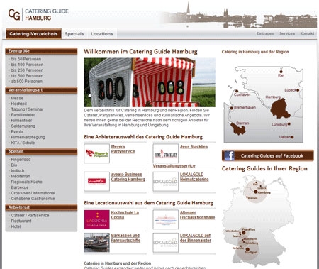 Der Catering Guide Hamburg erleichtert die Recherche nach dem richtigen Cateringpartner. Der Catering Guide Hamburg erleichtert die Recherche nach dem richtigen Cateringpartner.