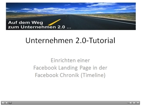 Video-Tutorial: Facebook Landing Page in der Facebook Chronik (Timeline) erstellen