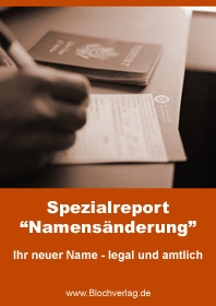 Namensänderung- legal und amtlich