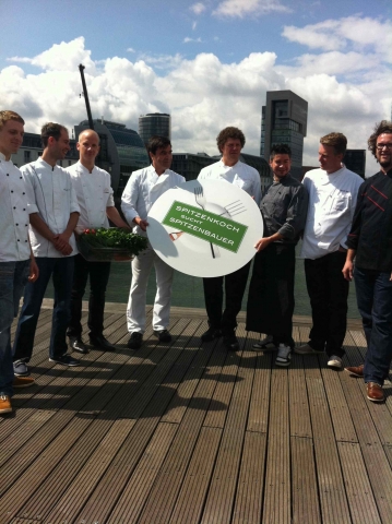 v.l.n.r.: Mario Braun, Parlin, Alexander Türk, Fehrenbach, Florian Ohlmann, Lido, Oliver Neuhoff, Bi