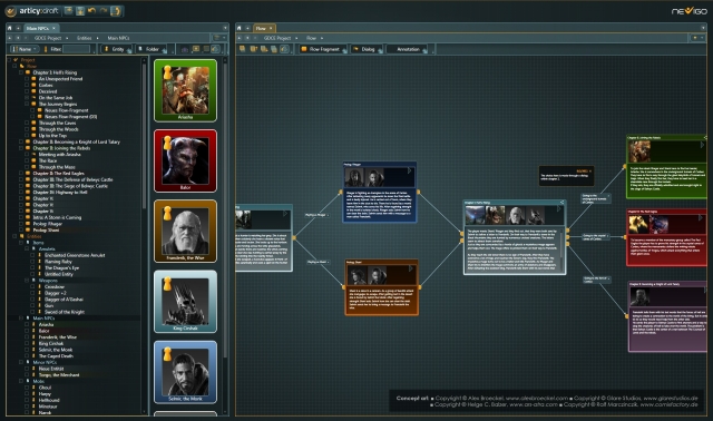 articy:draft, die erste professionelle Software für Story- und Game Design articy:draft, die erste professionelle Software für Story- und Game Design