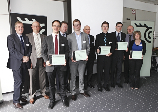Preisträger des Richard-Hirschmann-Preis 2012 Von links: Thaddäus Kunzmann, Dietrich Mayer, Matthia Preisträger des Richard-Hirschmann-Preis 2012 Von links: Thaddäus Kunzmann, Dietrich Mayer, Matthia