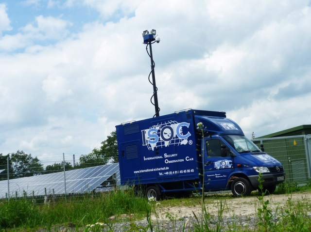 Das ISOC als mobile Kleinlaster-Variante mit einer 360 Grad High-Speed-Kamera ermöglicht den lückenl