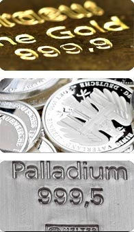Verschiedene Edelmetalle Verschiedene Edelmetalle