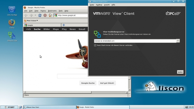 Screenshot LISCON OS 2.34.0 (Stratodesk Software GmbH)