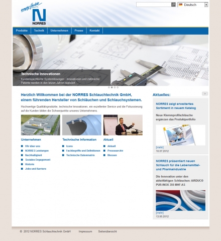 Die neue NORRES Homepage Die neue NORRES Homepage