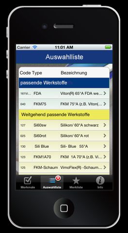 Mobiler Assistent für die Auswahl des richtigen Werk- bzw. Dichtstoffs Mobiler Assistent für die Auswahl des richtigen Werk- bzw. Dichtstoffs