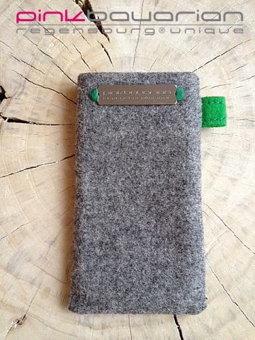 Iphone-Hülle aus Loden für das Iphone von Apple.