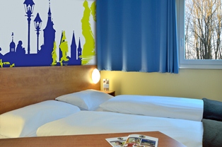 Doppelzimmer im B&B Hotel Würzburg