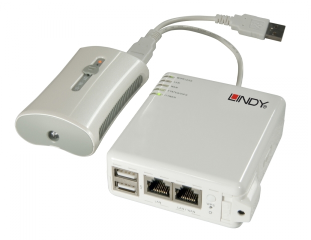 LINDYs 'WLAN Mobile Router' inklusive Akkupack LINDYs 'WLAN Mobile Router' inklusive Akkupack