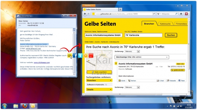 click.to und Gelbe Seiten