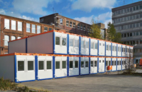 HKL Containeranlage dient Polizeibeamten in Hannover als temporäre Dienststelle. 