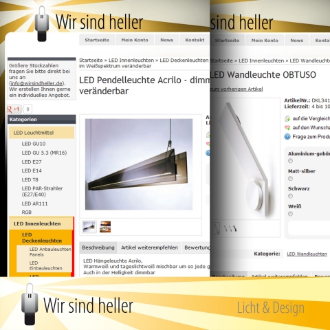 LED Wand- und Deckenleuchten von Wir sind heller LED Wand- und Deckenleuchten von Wir sind heller