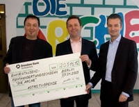 Wolfgang Büscher (Arche), Sylvius Bardt (Questico AG), Tim Schiffers (Questico AG)