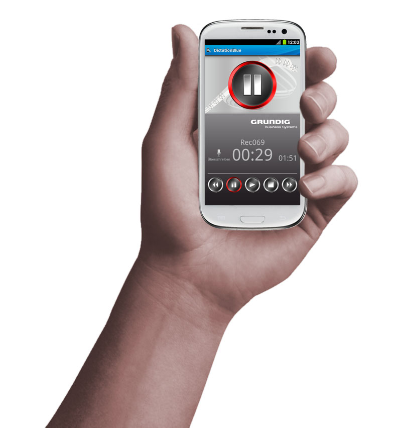 Diktieren mit der App Diktieren mit der App