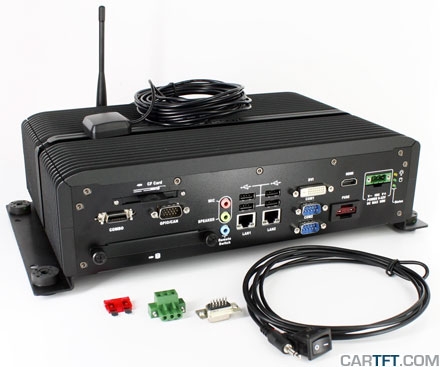 FleetPC-7 Car-PC (Intel Core i7 2710QE, 2GB RAM, Autostart-Controller, 9-32V Automotive Netzteil, GP