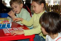 Lillabo Berlinale-Kindergarten in der Gemäldegalerie Foto: M. Geitel