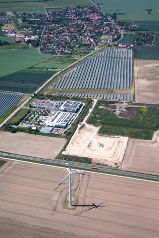 Luftaufnahme Solarpark Weißenfels