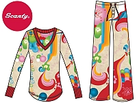 Pyjama Set (Shirt und Shorts) von Scanty
