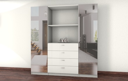 Kleiderschrank nach Maßmit Spiegeltüren Kleiderschrank nach Maßmit Spiegeltüren