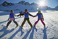 Skiunterricht im Pflerschtal, Südtirol