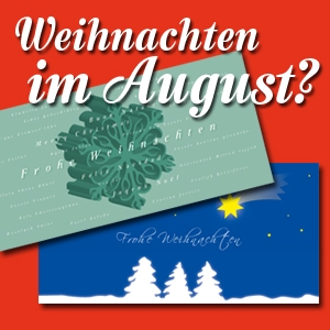 Businesskunden aufgepasst! Rechtzeitig an die Grußkarten zum Jahreswechsel denken.