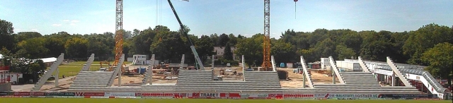 Panoramaaufnahme, Baustellen-Kamera 1. FC Union Berlin