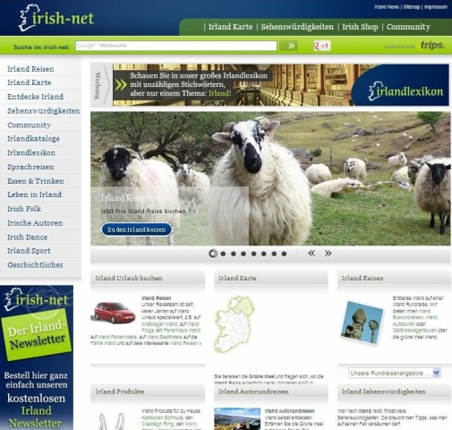 Mehr als 50.000 User surfen monatlich auf der beliebten Irland-Website