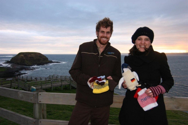 Andrew Boocock vom Phillip Island Nature Park und Pia Krechel von deutschen Büro von Tourism Victori