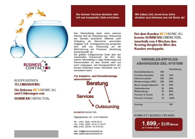 Unser beispielhaftes Angebot Unser beispielhaftes Angebot