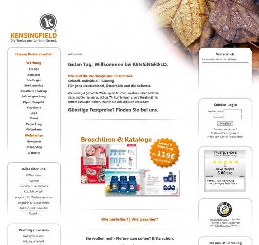 KENSINGFIELD - die Werbeagentur im Internet
