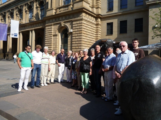 Die Besuchergruppe der Volksbank Die Besuchergruppe der Volksbank