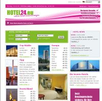 Unter hotel24.eu finden sich fast 60.000 Hotels in nutzerfreundlicher Aufmachung Unter hotel24.eu finden sich fast 60.000 Hotels in nutzerfreundlicher Aufmachung